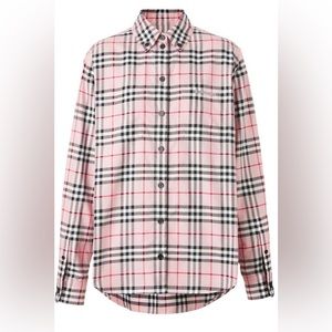 💜BURBERRY Ivanna Logo-Embroidered Shirt